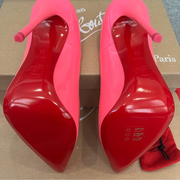 Christian Louboutin So Kate Pointed Toe Pumps 120mm hot pink heels 38 - Picture 7 of 7